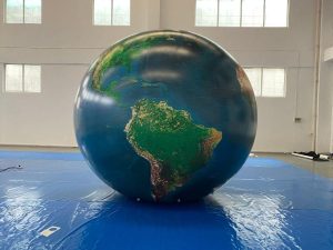 Helium Advertising Balloon 3m Earth Balloon Print