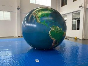 Helium Advertising Balloon 3m Earth Balloon Print