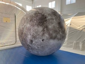 Helium Advertising Balloon 2.5m PVC Moon Shape