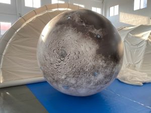 Helium Advertising Balloon 2.5m PVC Moon Shape
