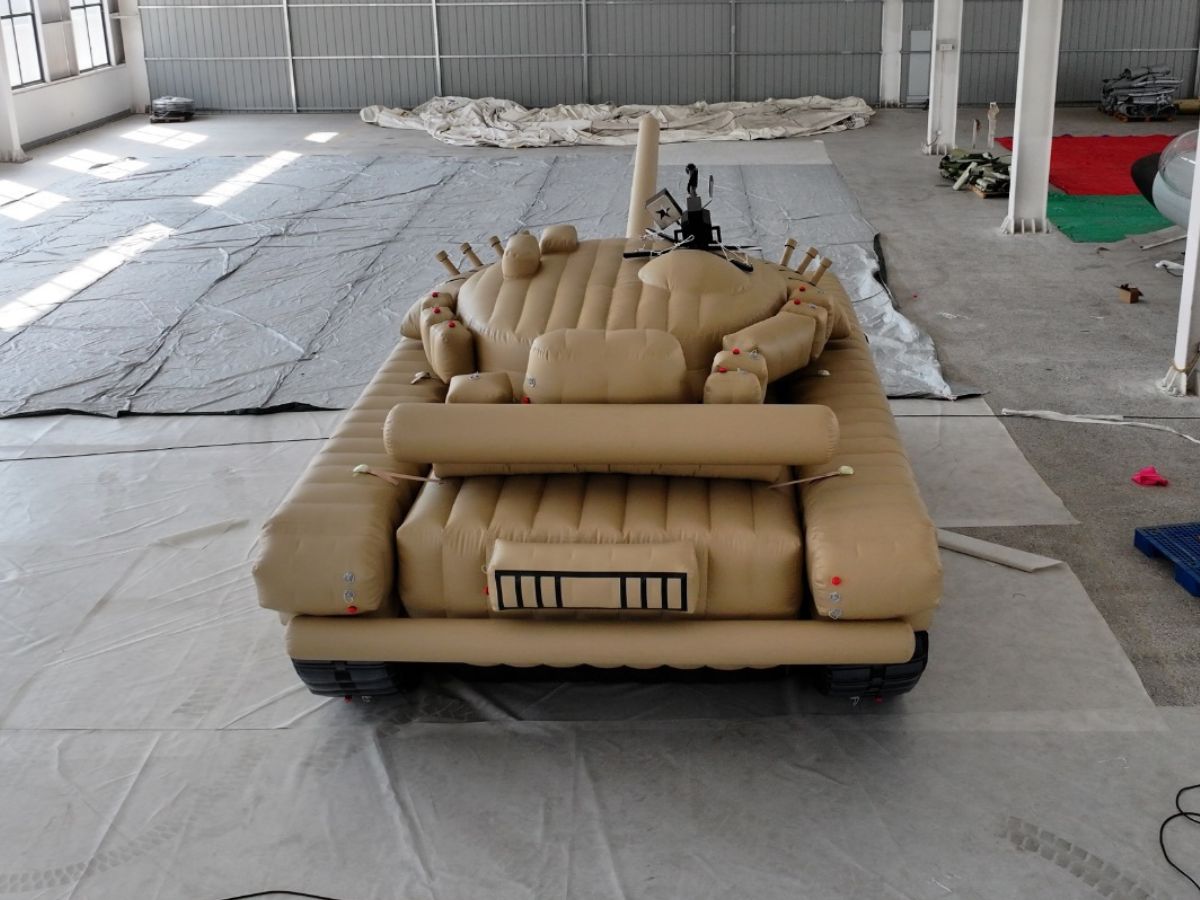 Inflatable military decoys T72 Tank Desert Tan - Image 4