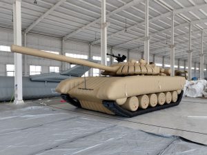 Inflatable military decoys T72 Tank Desert Tan